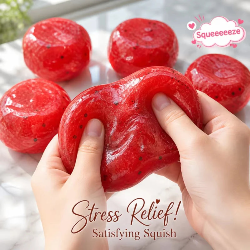 Watermelon Squishy Stress Toy close-up