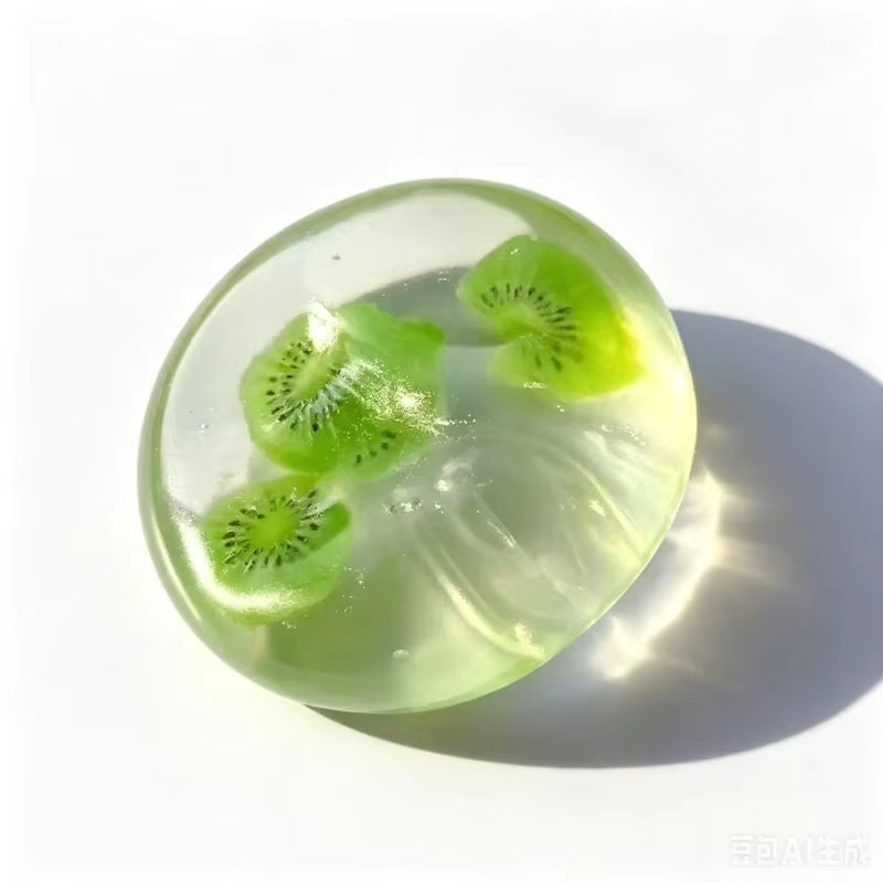 Moldable Fruit Jelly Squishy Toy Clear Coconut Oil Scented No Rebound Stress Relief Sensory Fidget Ball for Adults