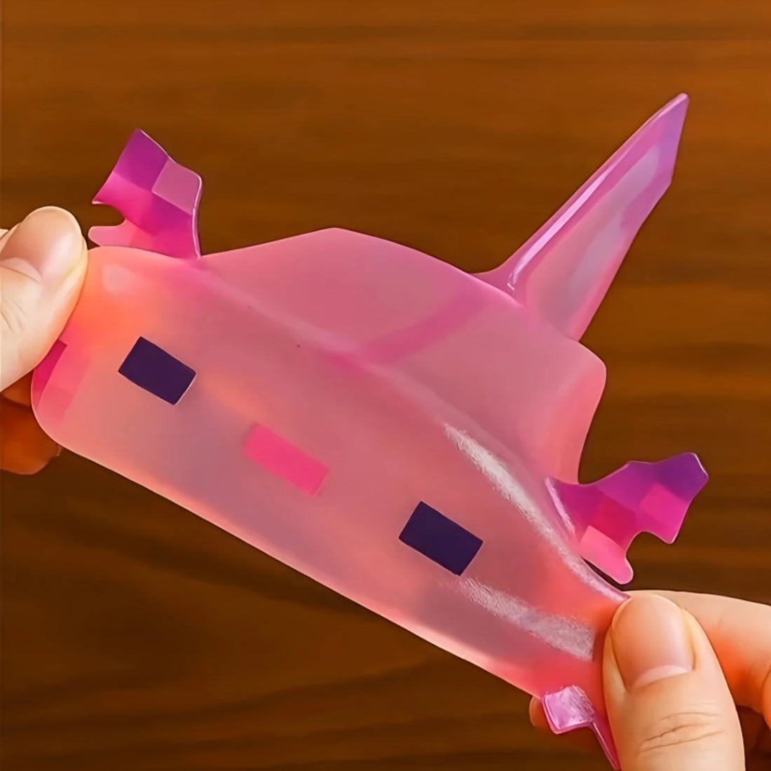Transparent Cube Axolotl Squishy – photo 6