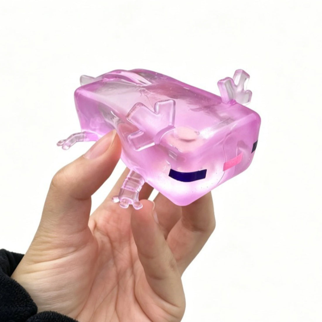 Transparent Cube Axolotl Squishy – photo 8