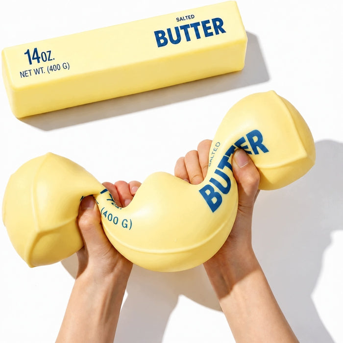 5/1PCS Squeeze Me, I'm a Butter Stick! The Cheesiest Stress Buster for Your Anxiety and Prank Needs!