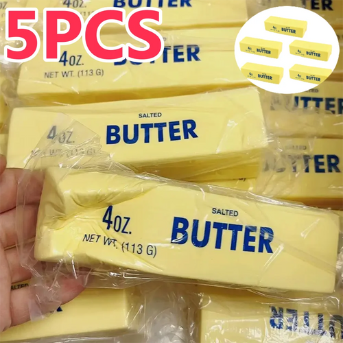 5/1PCS Squeeze Me, I'm a Butter Stick! The Cheesiest Stress Buster for Your Anxiety and Prank Needs!