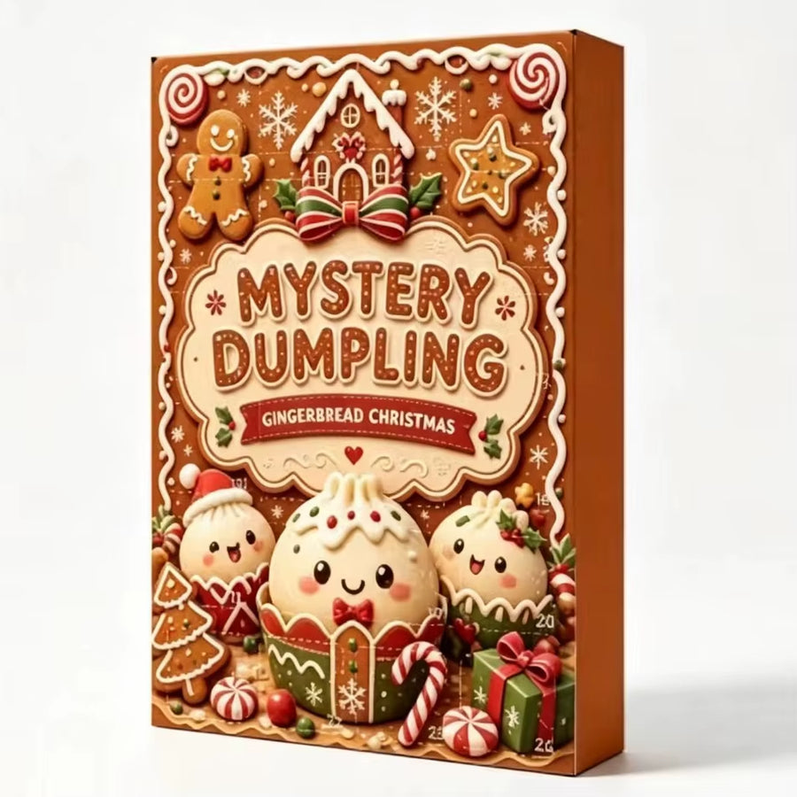 Mystery Dumpling advent calendar, design Brown